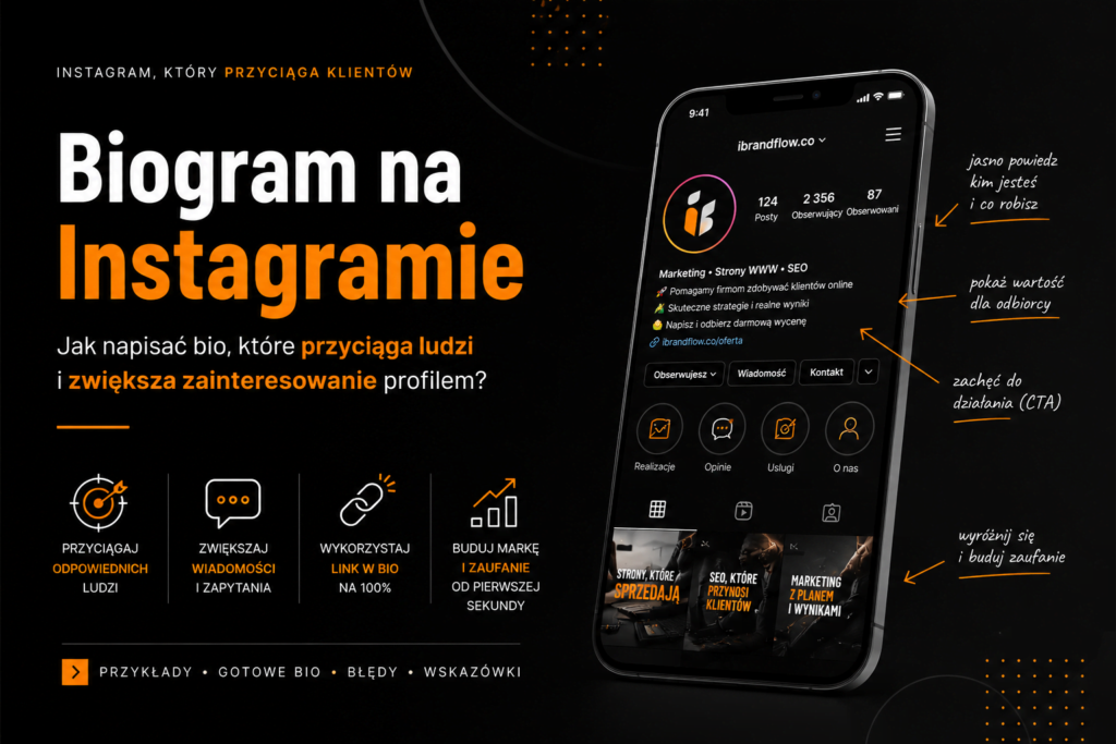 Biogram na instagramie
